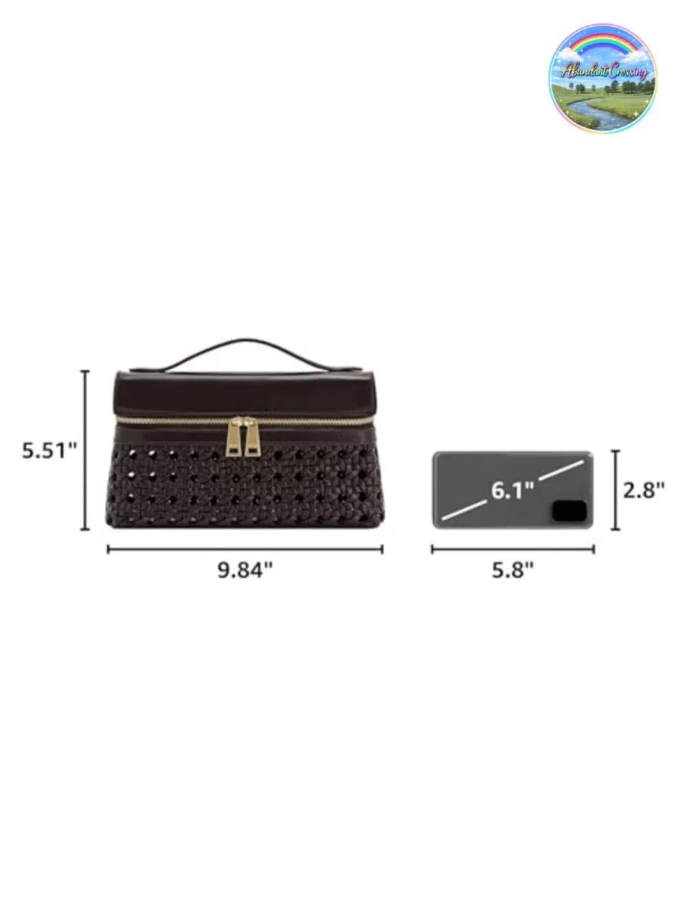 Vegan Leather Thea Top Handle Bag with Adjustable Crossbody Strap